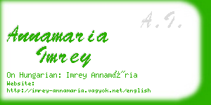 annamaria imrey business card